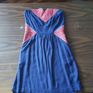 Urban outfitters strapless dress