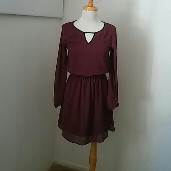 Dark purple dress