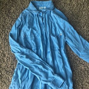 BP Light wash blue button down