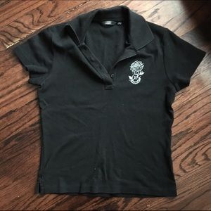 Black bossini polo tshirt