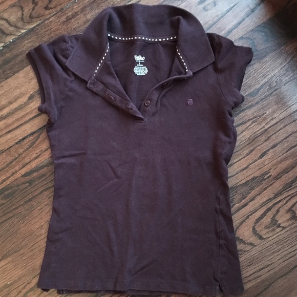 Mossimo maroon collared tshirt