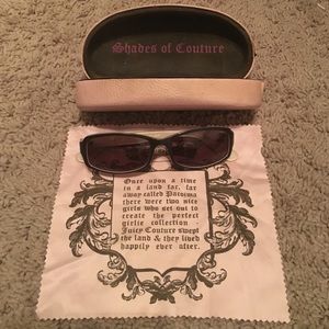 Brown and pink juicy couture sunglasses