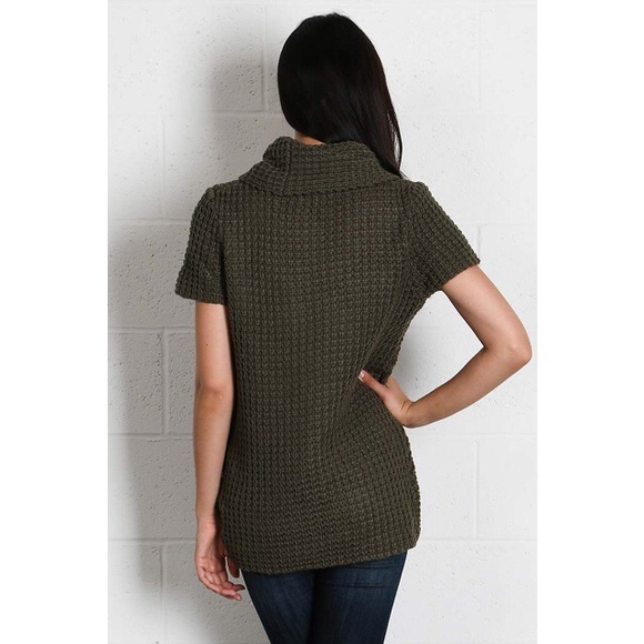 Cowl neck open sweater - Picture 2 of 4