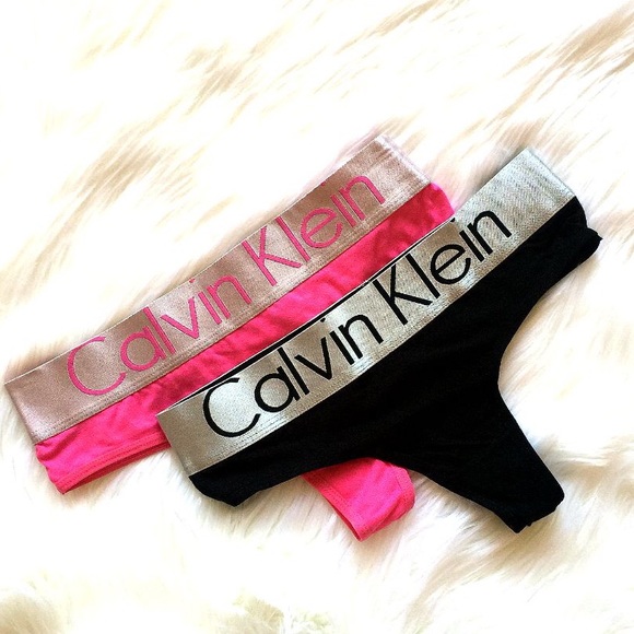 Calvin Klein Other - 2 New Black and Pink Calvin Klein Thong Underwear