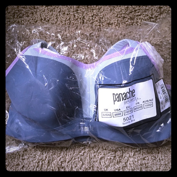 Purple & Grey sports bra