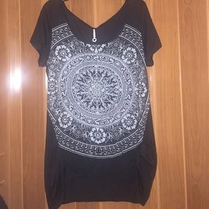 Cute Black Graphic Tee
