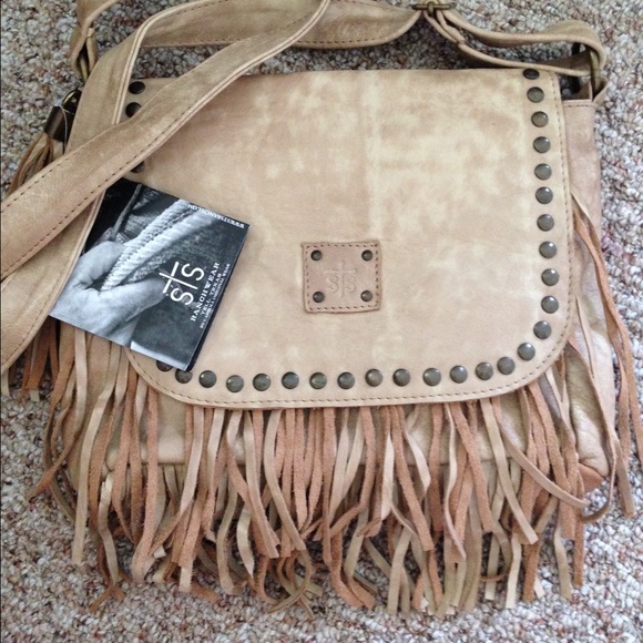 STS Ranchwear Wildfire Buckskin crossbody bag