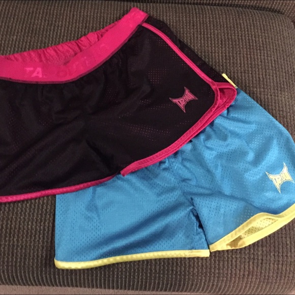 2 pairs of Tapout workout shorts