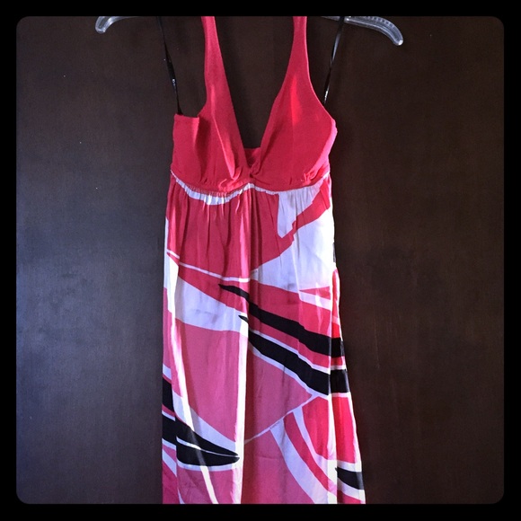 BEBE halter top silk dress 🎀