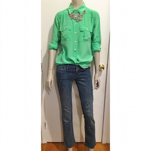 J. Crew 100% Silk Blouse - Picture 4 of 4