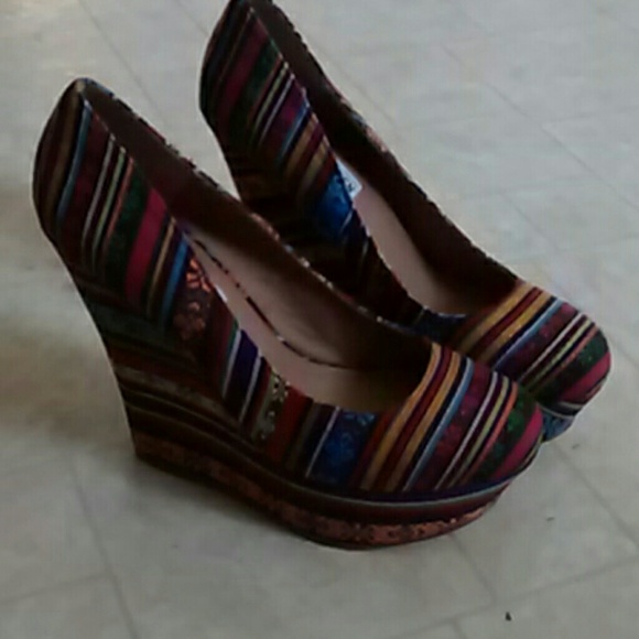 Steve madden Colorful Wedge heels