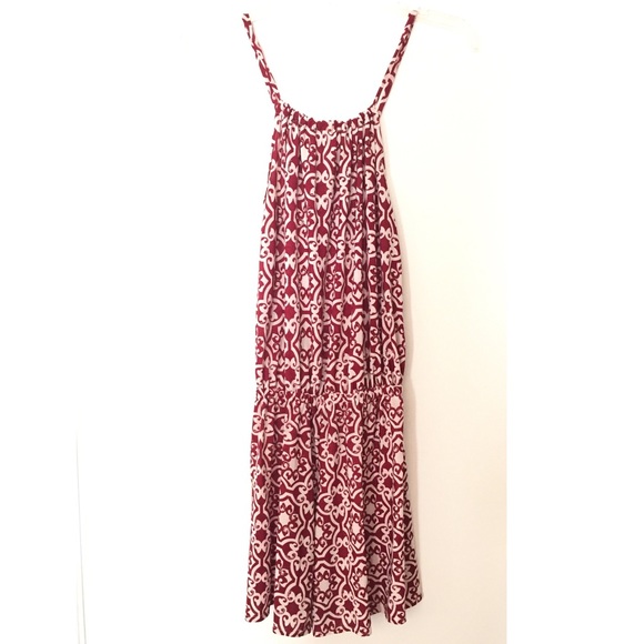 maroon print romper
