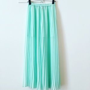 Aqua Maxi Skirt