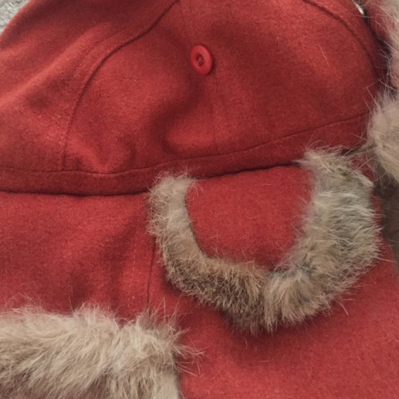 Rabbit fur Aviator - rusty orange main image 4