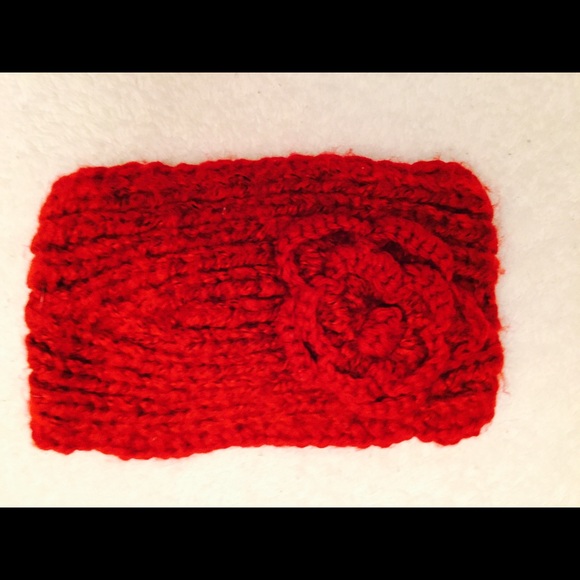 Flower knit headband