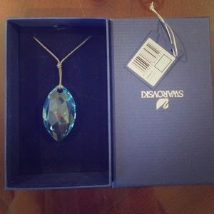 Swarovski Aqua Pendant Necklace