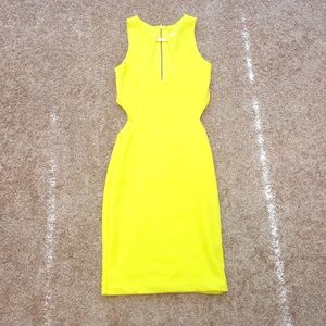 Lime bodycon dress