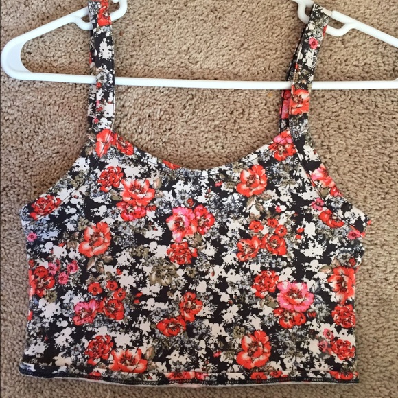 Cute Floral Crop Top