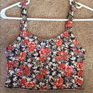 Cute Floral Crop Top