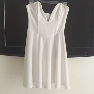 White Plunging Dress