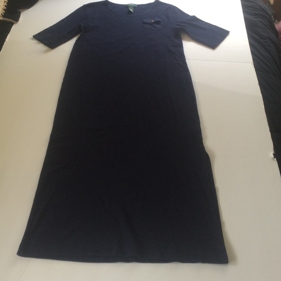 Ralph Lauren long navy dress