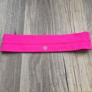 Lululemon hot pink headband