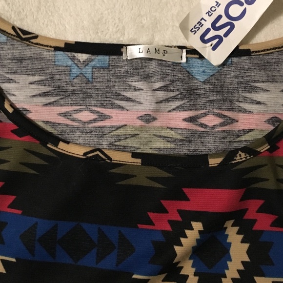 Tribal design dress and black lacy cardigan - Picture 3 of 4