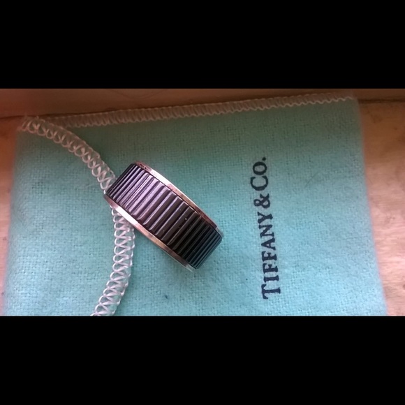 Tiffany & Co. Titanium Coin Edge Galaxy Ring