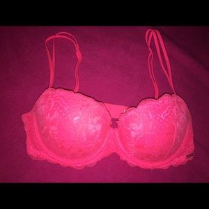 Victoria's Secret hot pink push up bra 34C