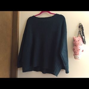 Brand new designer royal green  back now sweater