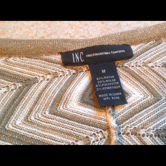 Gorgeous Fall Tones Knit INC Top M - Picture 2 of 3