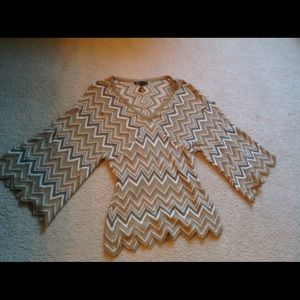 Gorgeous Fall Tones Knit INC Top M