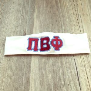 Pi Beta Phi logo loops headband
