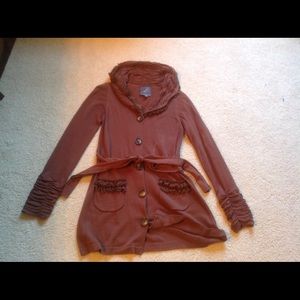 Knit Dove Anthropology Rust Gorgeous Knit