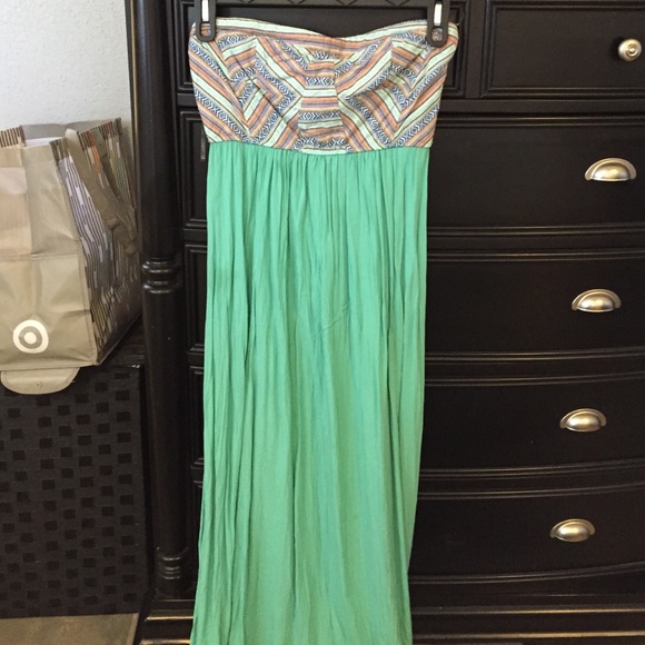 Boutique Strapless Maxi Dress