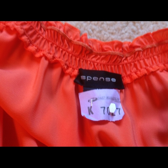 Beautiful Coral Cap Sleeve Blouse - Picture 2 of 2