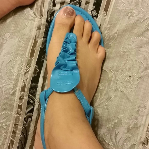 Turquoise sandals