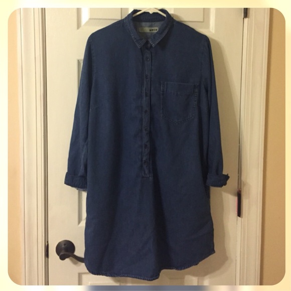 Denim Topshop Shirt Dress