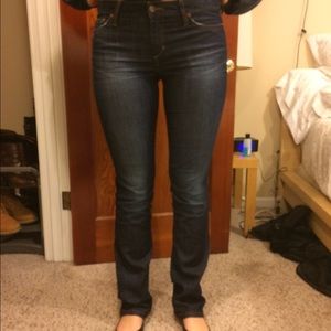 Joe's dark wash skinny boot cut jeans W29