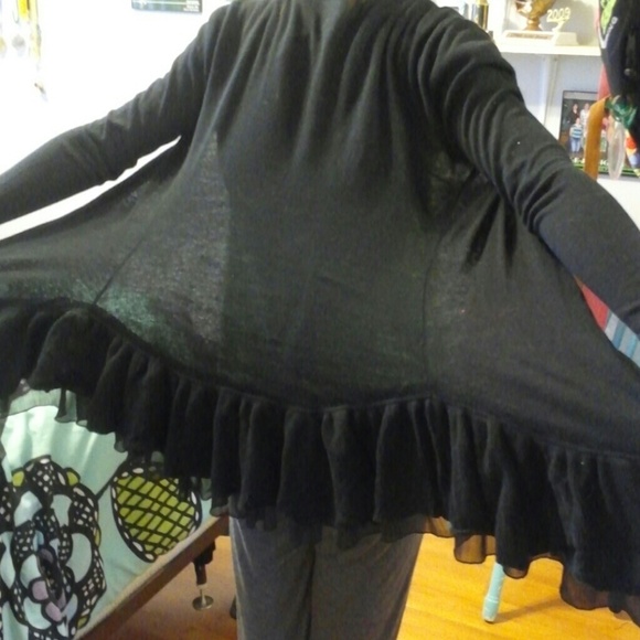 Black cardigan