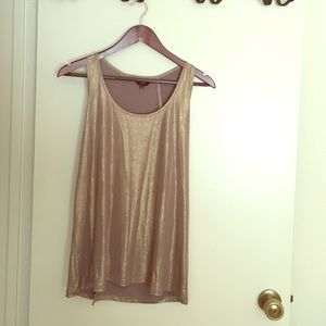 Gold tunic with open back