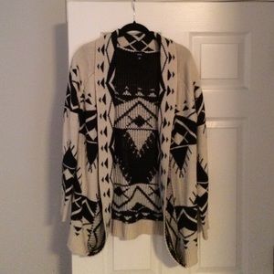 Tribal print cardigan