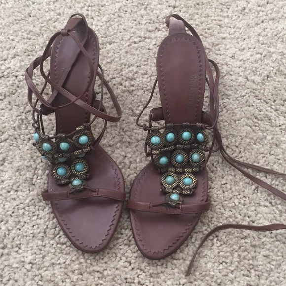 💯Roberto Cavalli strap sandals Sz 36.5