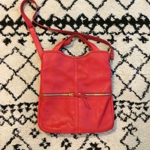 Red Fossil Erin Handle Tote