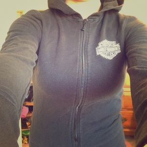 Harley Davidson zip up hoodie
