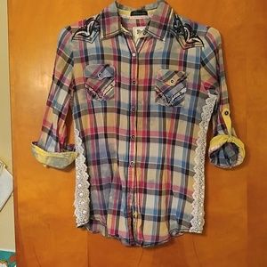 Road plaid shirt