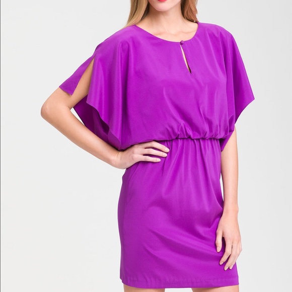Suzy Chin for Maggy Purple Crêpe De Chine Blouson