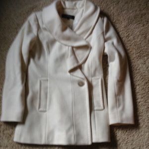 White wool coat