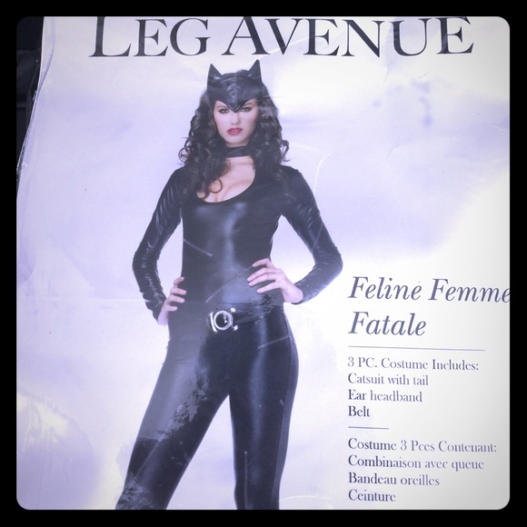 Cat woman vinyl costume
