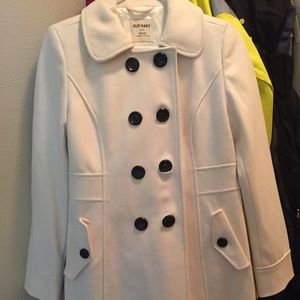 White pea coat!